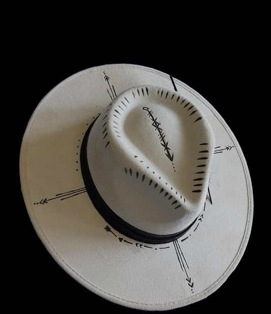 White Enigma Fedora