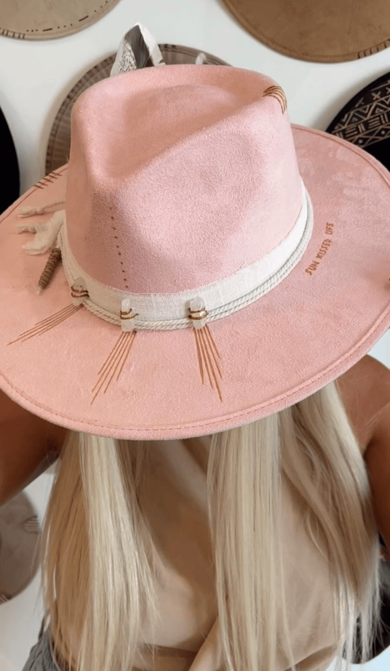 Pink Bloom Fedora